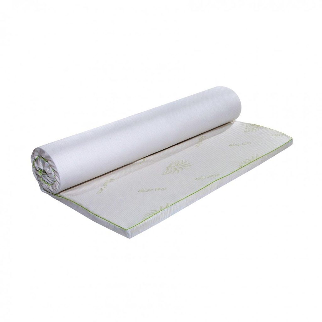 Reduceri de Toamna 2025 Topper saltea Memory AloeVera Arctic Gel 7 zone confort 120x200cm