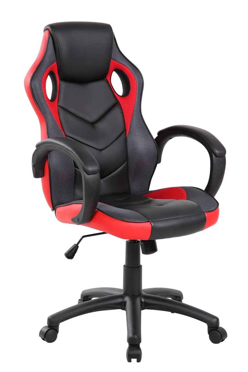 Scaun gaming Scaun gaming Bedora Burj piele ecologica Rosu/Negru