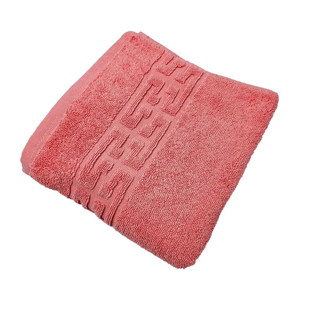 Prosop 50×90 cm Bumbac 500 gr/mp Greek Border Coral Prosop 50×90 cm Bumbac 500 gr/mp Greek Border Coral