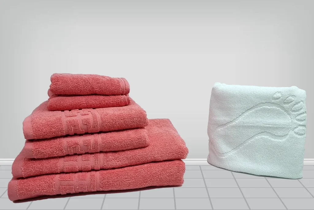 Reduceri de Toamna 2025 Set 7 Prosoape Bumbac Pakistanez Greek Border Coral