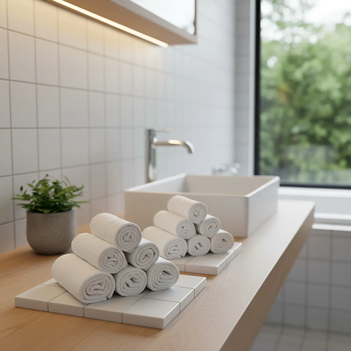 Prosoape ieftine 30x30cm bumbac pakistanez 400 g/mp Alb Optic Prosoape ieftine 30x30cm bumbac pakistanez 400 g/mp Alb Optic