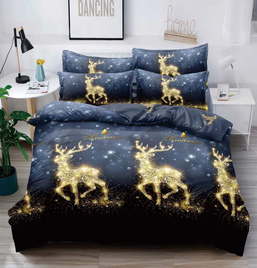 Black Friday Lenjerie Craciun cu Elastic Finet Bumbac 6 Piese XMS-27