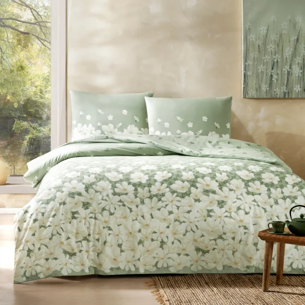 Lenjerie TAC 100% bumbac ranforce April Verde