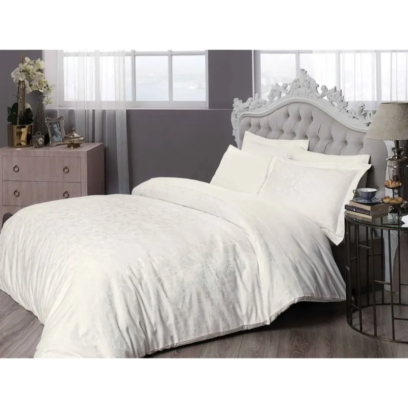 Lenjerie King Size Jacquard Brinley Ecru TAC Lenjerie King Size Jacquard Brinley Ecru TAC