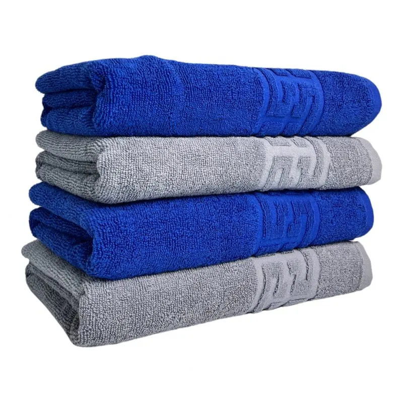 pachet-4-prosoape-baie-bumbac-100-550g-greek-gri-albastru-st10078-800x800-1 Set 4 Prosoape 50x90 cm Bumbac 500 gr/mp Greek Border Gri, Royal Blue