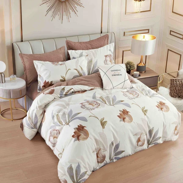 Lenjerie de pat Finet 6 piese cu elastic JLF121