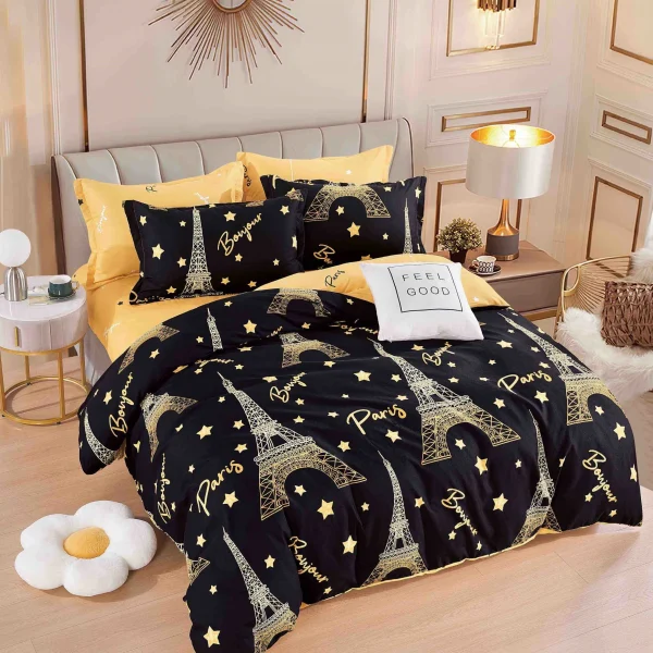 Lenjerie de pat Finet 6 piese cu elastic JLF88