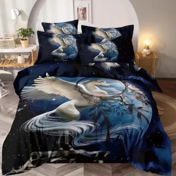 Lenjerie de pat 3D king size Finet 6 piese JFTD13