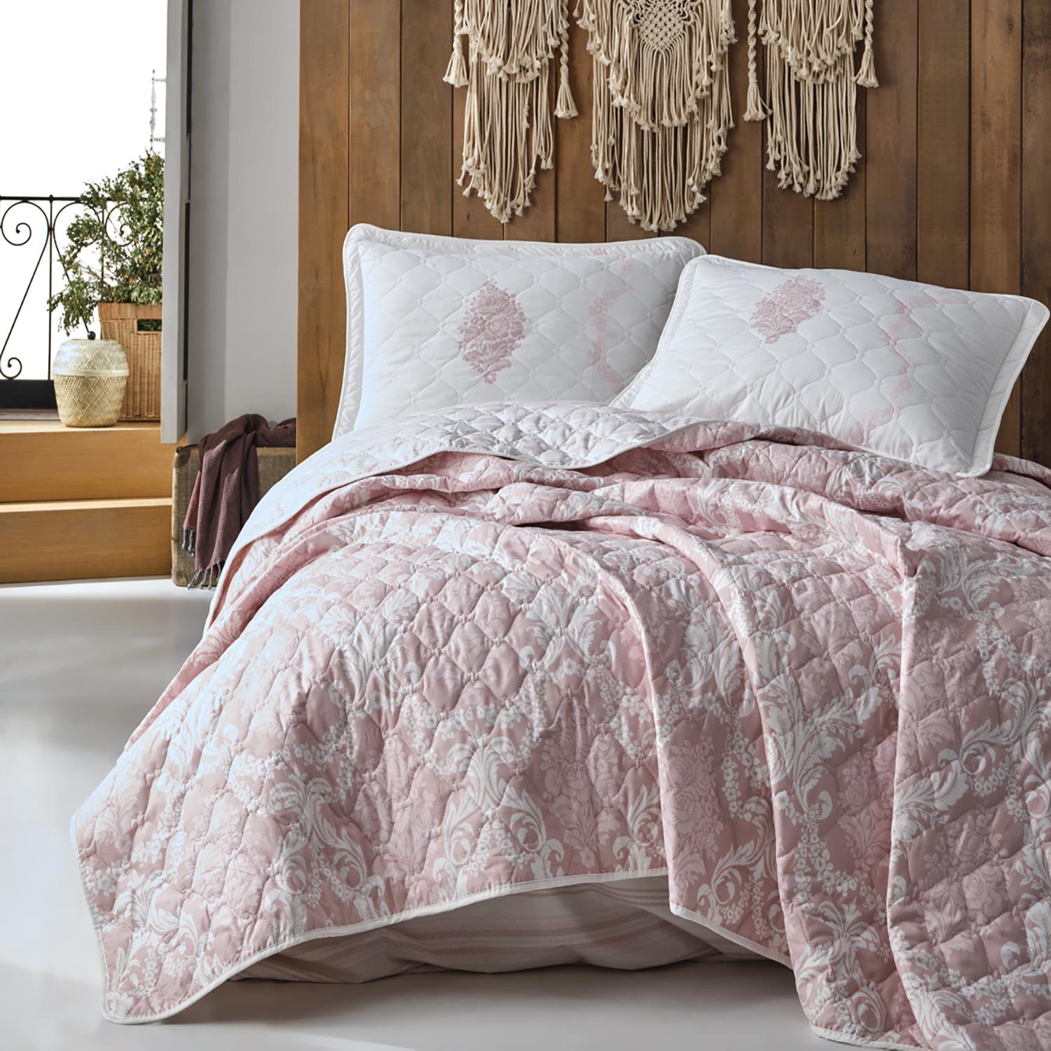 Fiorita-v1-ytkort Cuvertură de pat Clasy matlasată - 2 persoane (FIORITA V1) 3 piese