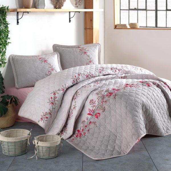 Cuvertură de pat Clasy matlasată - 2 persoane (LORINDA) 3 piese