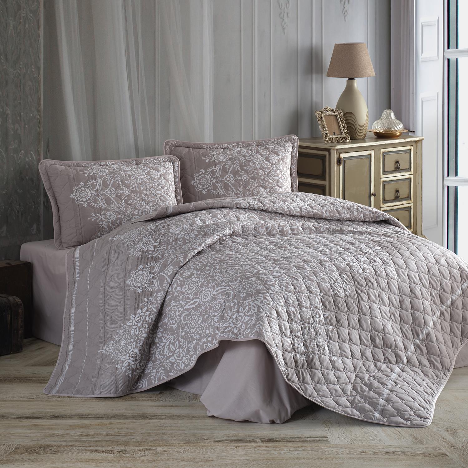 Rute-ytkort Cuvertură de pat Clasy matlasată - 2 persoane (RUTE) 3 piese