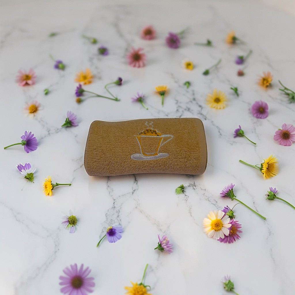 crem bucatarie (3) Prosop bucatarie brodat - Cappuccino