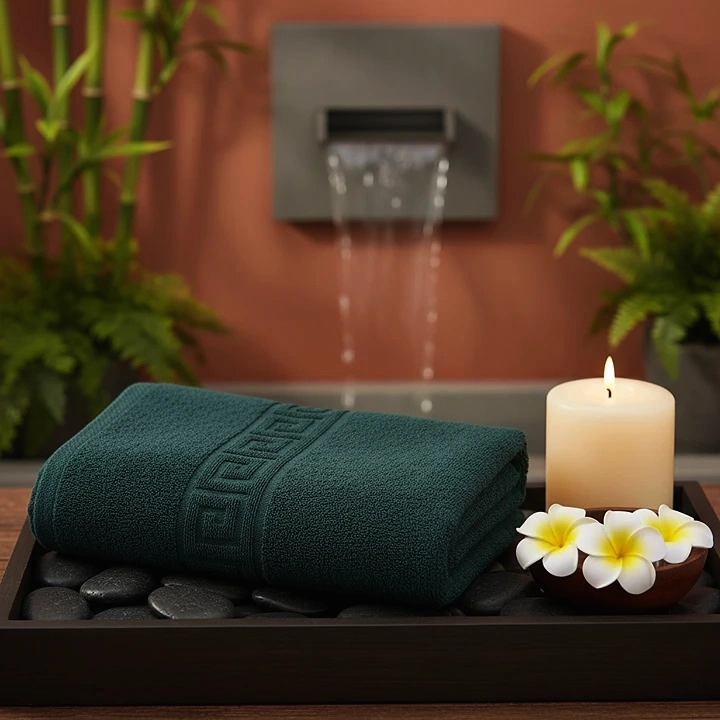 Prosop de Lux 70×130cm 100% Bumbac Pieptanat 650 g/mp-Verde Petrol Prosop de Lux 70×130cm 100% Bumbac Pieptanat 650 g/mp-Verde Petrol