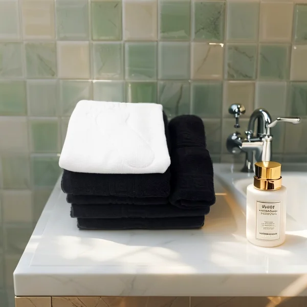 Set 7 Prosoape Bumbac Pakistanez Greek Border Negru