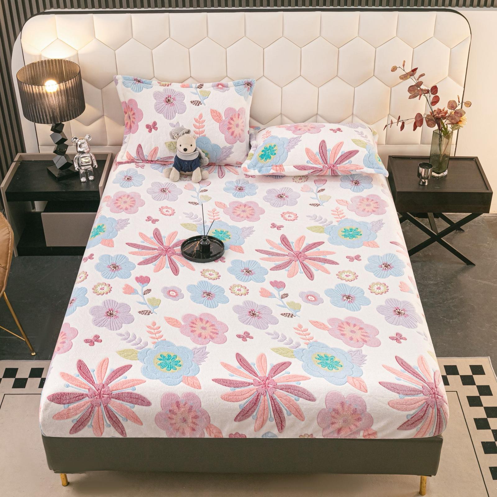 Husă de Pat Cocolino – 3 Piese, Cearșaf cu Elastic+2 fete de perna Husă de Pat Cocolino – 3 Piese, Cearșaf cu Elastic+2 fete de perna