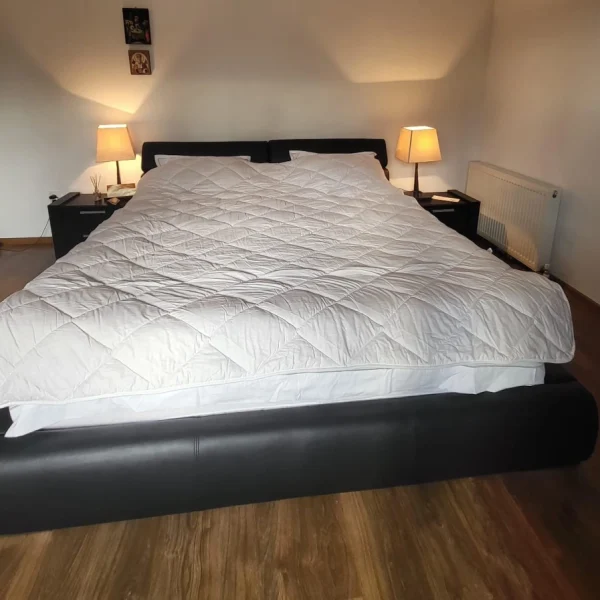 Pilota Lana Merino Comfort | 800 g/mp | 200x220 cm | 4 anotimpuri | alb