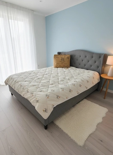 Pilota Lana Merino Comfort | 800 g/mp | 200x220 cm | 4 anotimpuri | crem/oita