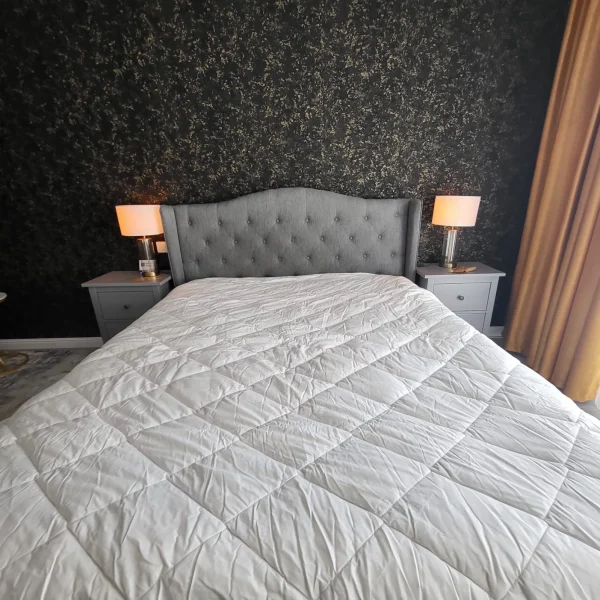 Pilota Lana Merino Premium | 1000 g/mp | 180x220 cm | 4 anotimpuri | alb