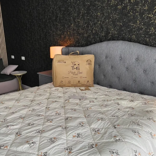 Pilota Lana Merino Premium | 1000 g/mp | 180x220 cm | 4 anotimpuri | crem/oita