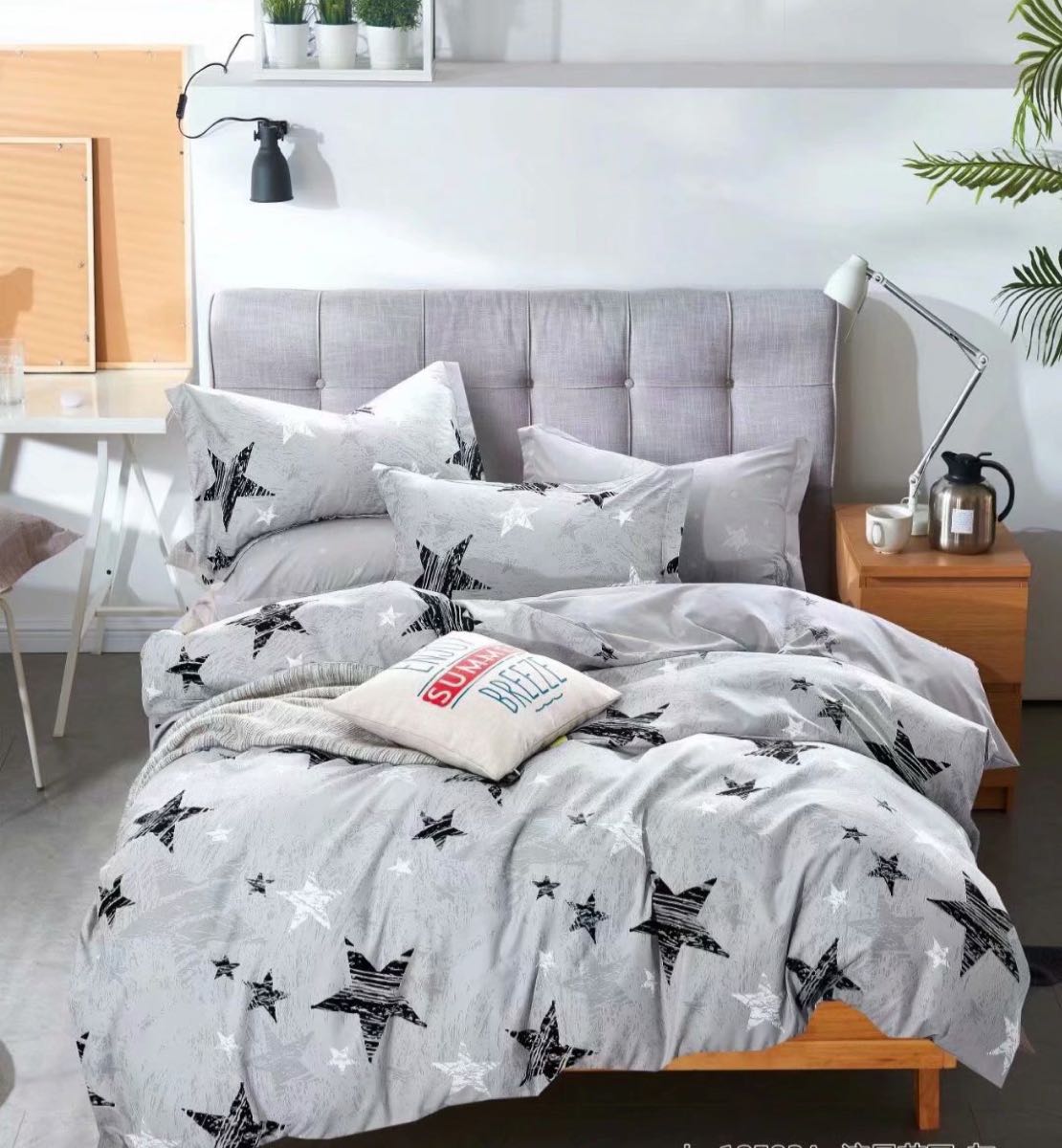 MseBo0Et4TTVzYhFqrB.jpg Lenjerie de pat Finet 6 piese cearceaf clasic JLFN2573