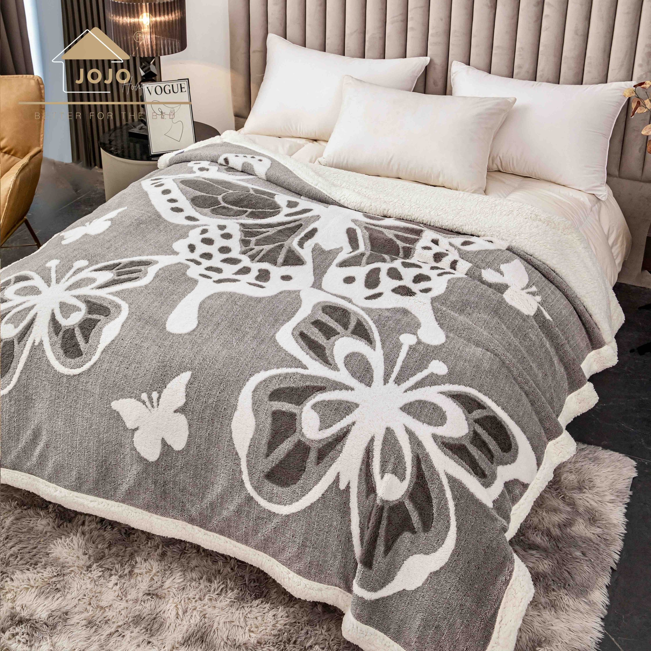 Pătură Cocolino 3D cu blăniță, imprimeu fluture, 200×230 cm Pătură Cocolino 3D cu blăniță, imprimeu fluture, 200×230 cm