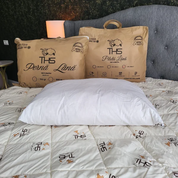 Perna Lana Merino Comfort | 750 g. | 50x70 cm | Alb