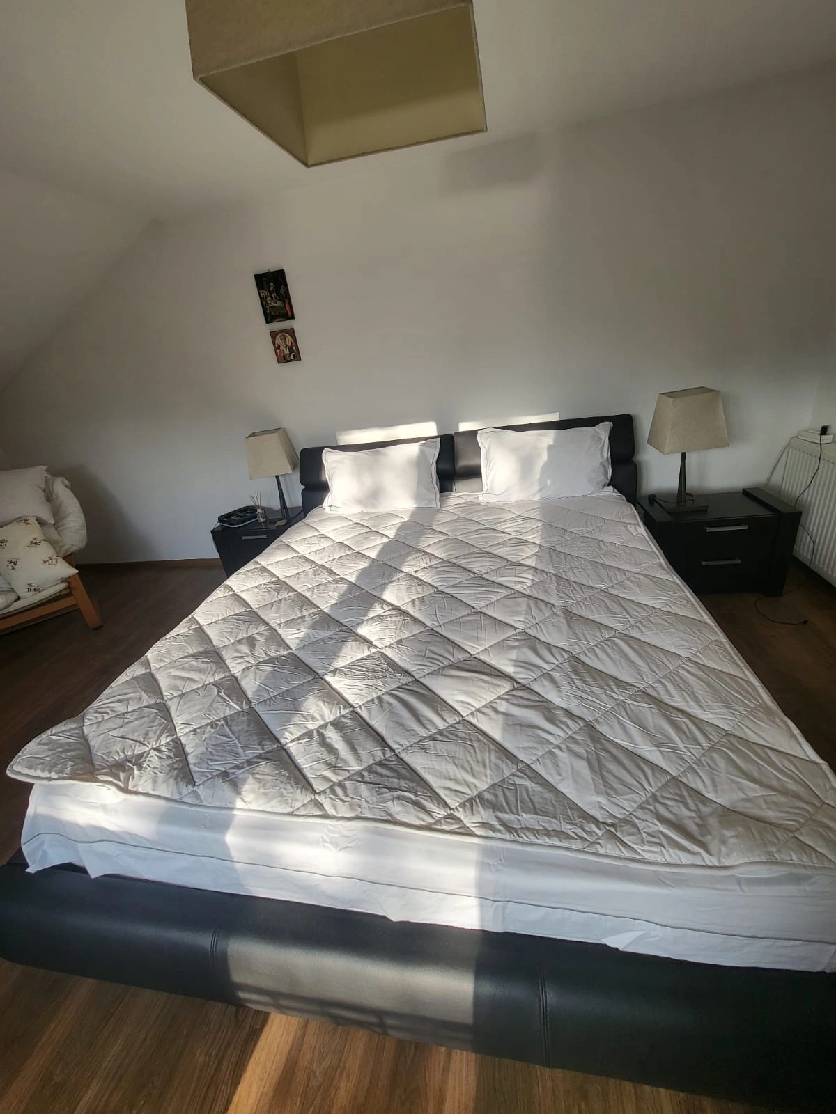 Protecție Saltea Lana Merino | 950 g/mp | 160x200 cm | alb/uni Protecție Saltea Lana Merino | 950 g/mp | 160x200 cm | alb/uni