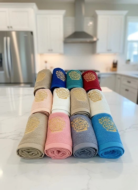 set prosoape multicolore model cafea 1 set prosoape multicolore model cafea 1