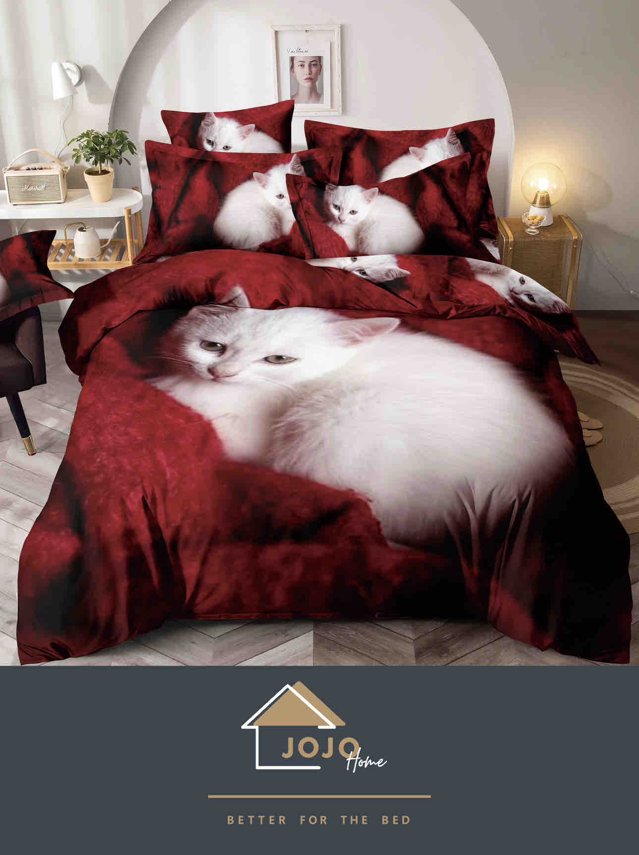 Lenjerie de Pat Finet – 4 piese, imprimare digitală 5D, pentru 1 persoană Lenjerie de Pat Finet – 4 piese, imprimare digitală 5D, pentru 1 persoană