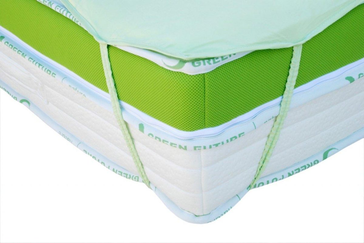 Protecție de saltea Bambus Nature 140x200cm Verde