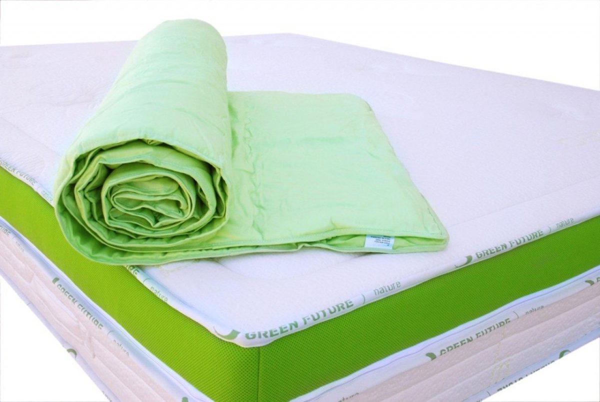 Protecție de saltea Bambus Nature 140x200cm Verde||Protecție de saltea Bambus Nature 140x200cm Verde