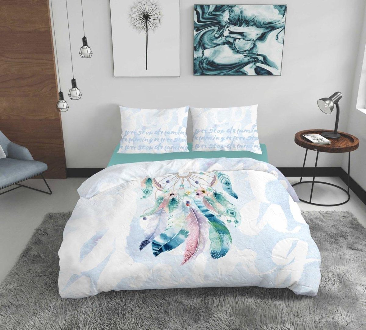 Lenjerie dubla Bedora Dream Catcher bumbac ranforce||