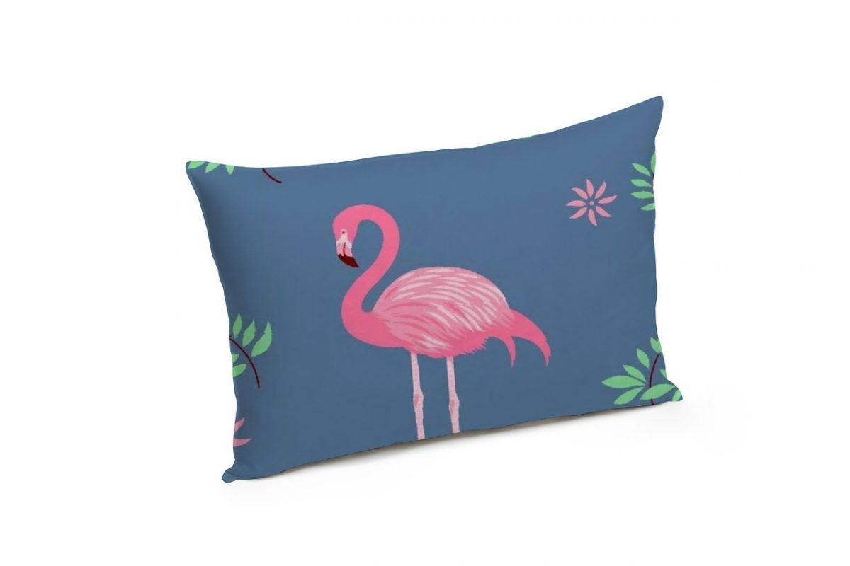 Set Alcam Pilota Antialergica Pink Flamingo 140x200cm+1 perna