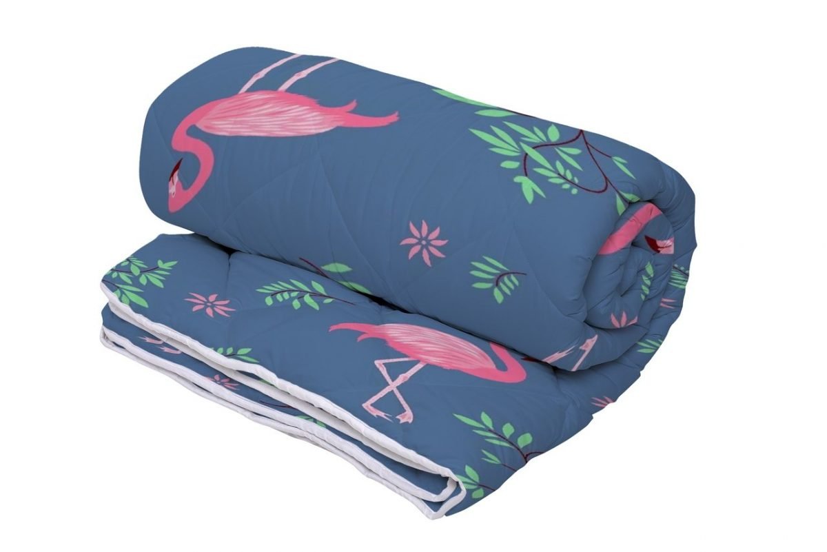 Set Alcam Pilota Antialergica Pink Flamingo 140x200cm+1 perna