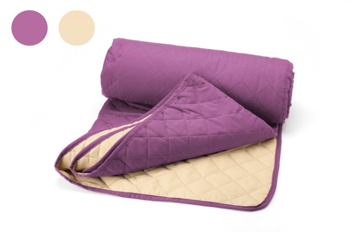 Cuvertura matlasata Alcam 2 fete 210x220cm Purple/Vanila