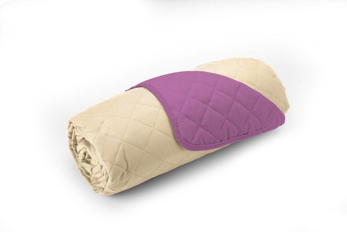 Cuvertura matlasata Alcam 2 fete 210x220cm Purple/Vanila