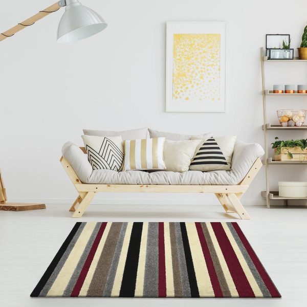 Covor 100% polipropilena Bedora 120x160cm Stark Silver-Maroon