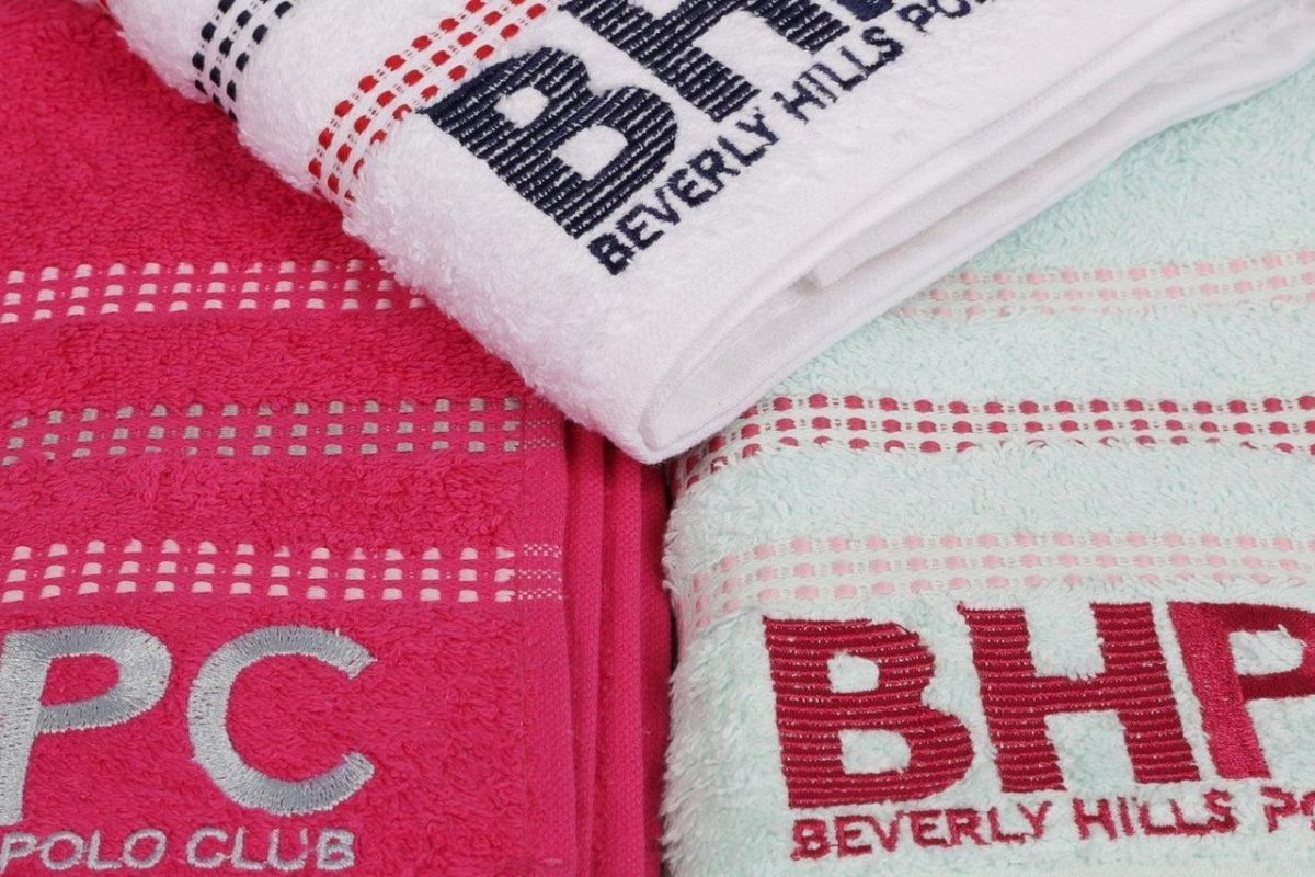 Set 3 prosoape baie 50x90cm Beverly Hills Polo Club Botanik fucsia