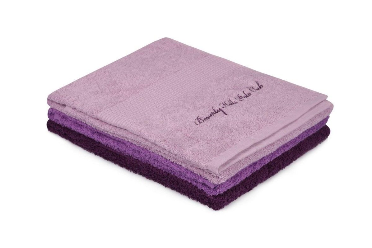 Set 3 prosoape baie 50x100cm Beverly Hills Polo Club Lilac/Purple