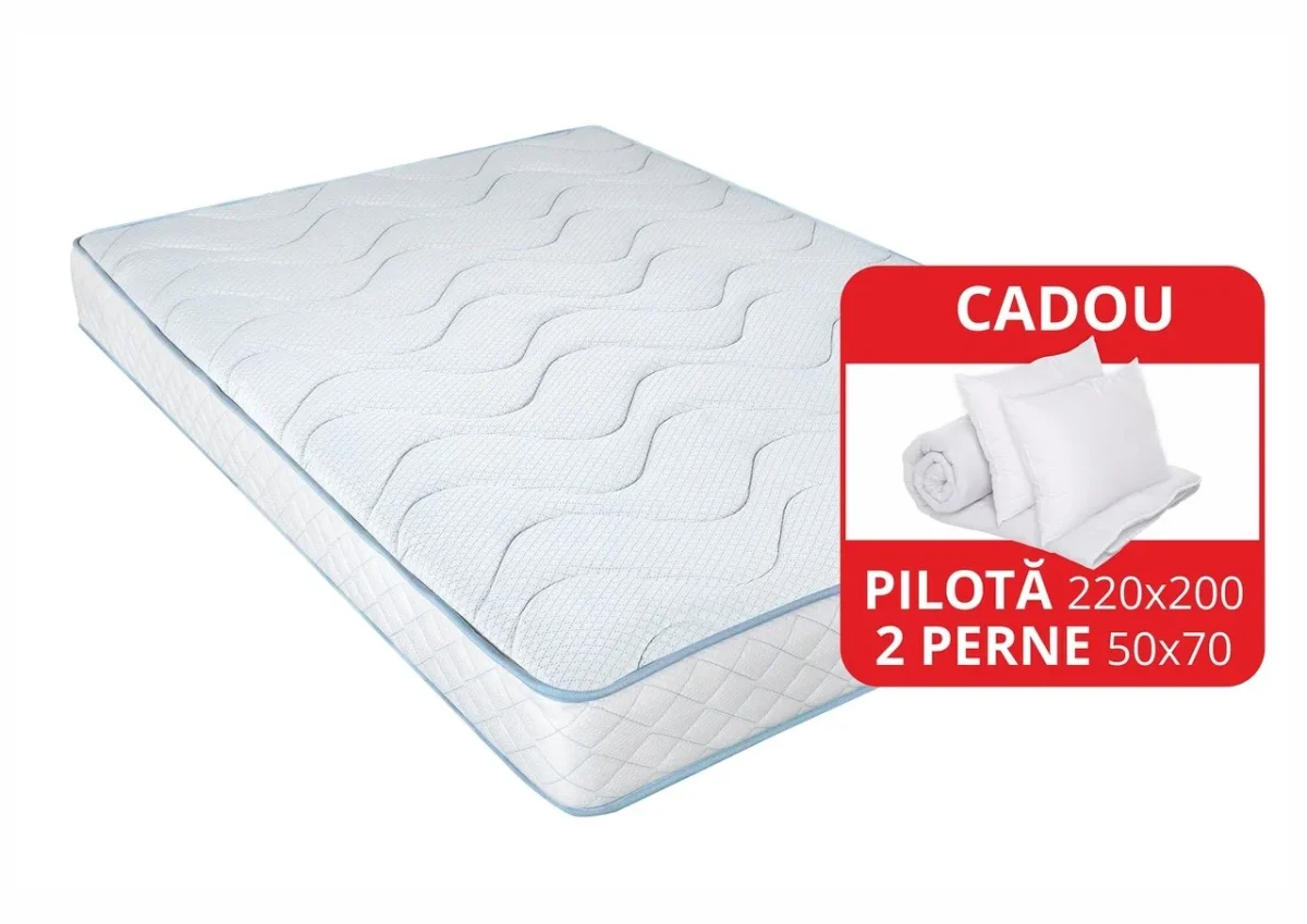 Saltea Memory Argentum Therapy PLUS 140x200cm Arctic Gel Super Ortopedica