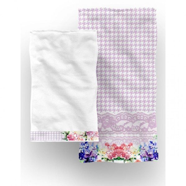 Set 2 prosoape baie Bouquet Aglika 50x100cm/50x30cm multicolor