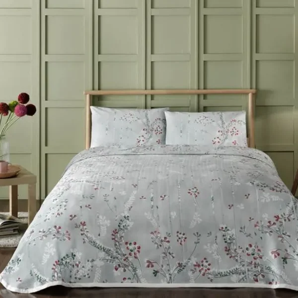 Lenjerie dublă Pike daisy mint 100% bumbac ranforce TAC