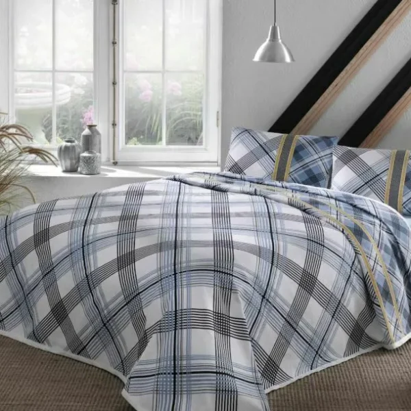 Lenjerie dublă Pike Floyd Blue 100% bumbac ranforce TAC