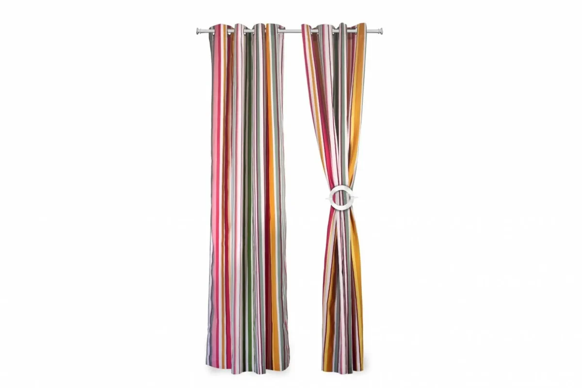 Set 2 Draperii Heinner 140x270cm Pink Stripes