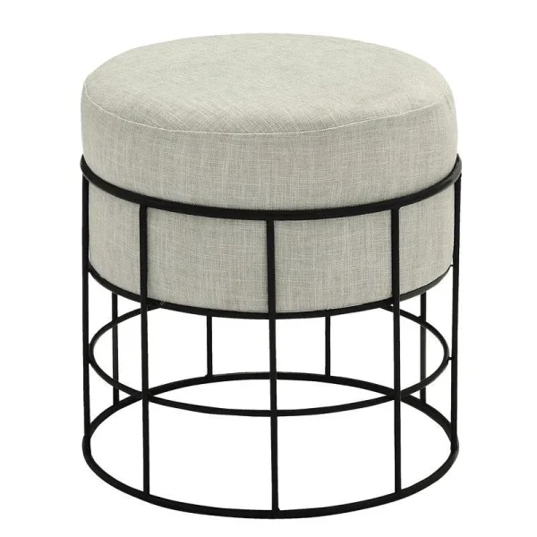 TABURET ROUN WHITE