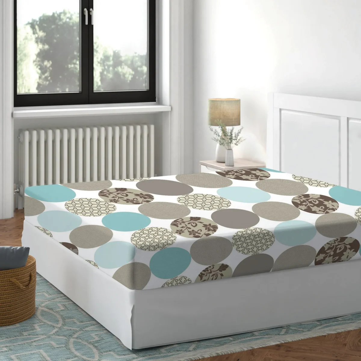 Cearceaf cu elastic 180x200cm Pacific Deluxe Pucioasa