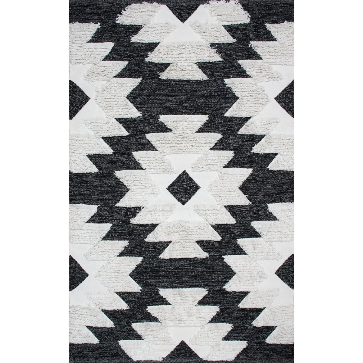 Covor 100% bumbac 120x180cm Eko AFR 01 Black White