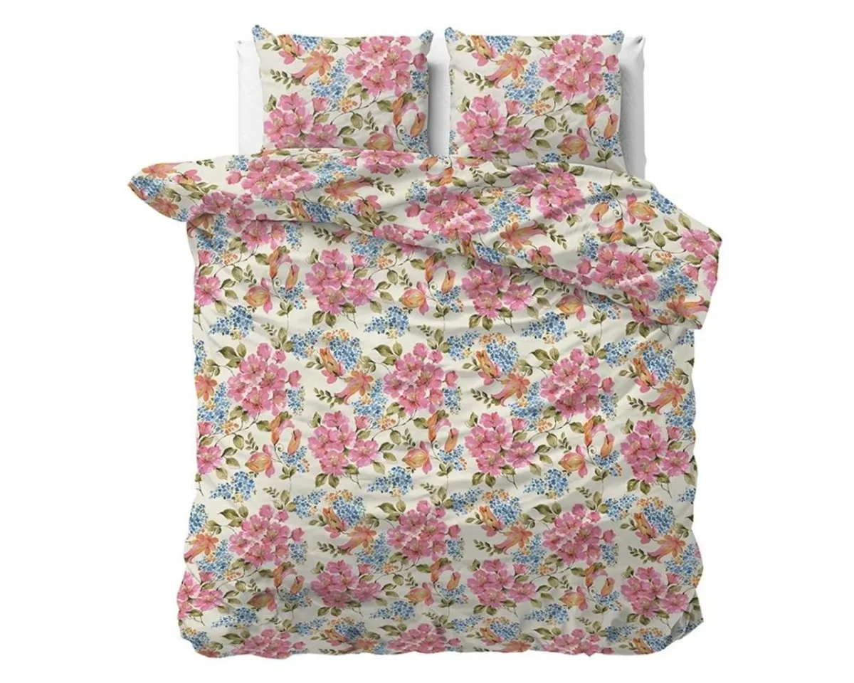 Lenjerie de pat dubla Satin Mystic Pink Dreamhouse 3 piese 200x220 cm bumbac satinat