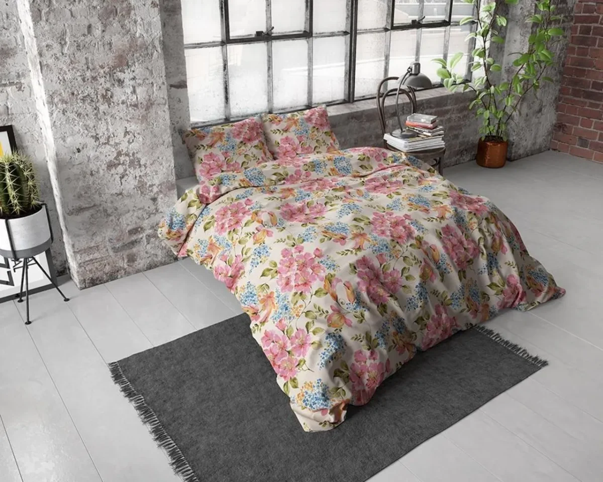 Lenjerie de pat dubla Satin Mystic Pink Dreamhouse 3 piese 200x220 cm bumbac satinat