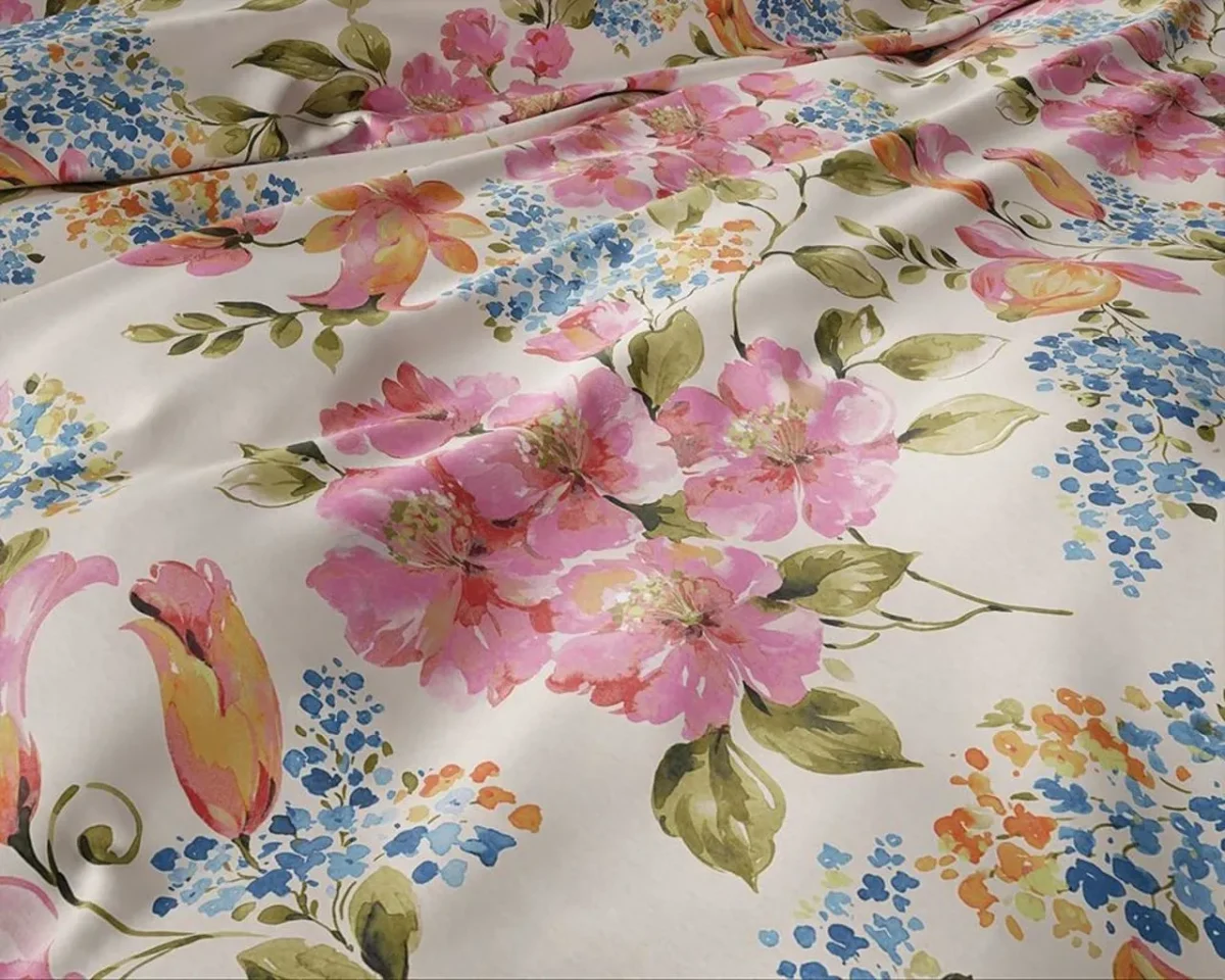 Lenjerie de pat dubla Satin Mystic Pink Dreamhouse 3 piese 200x220 cm bumbac satinat